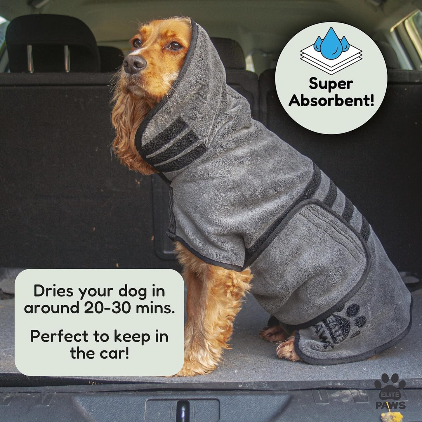 Super Absorbent Microfibre Dog Drying Coat