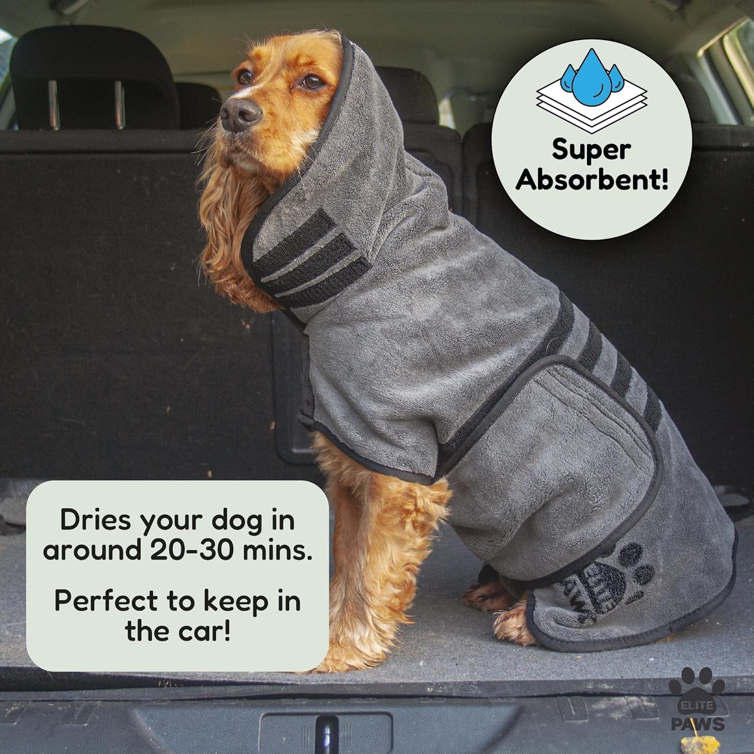 Super Absorbent Microfibre Dog Drying Coat
