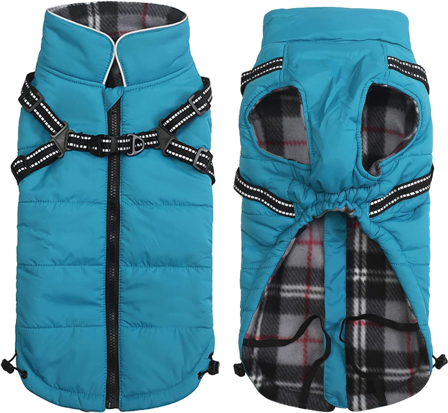 Waterproof Reflective Dog Harness Vest & Winter Coat