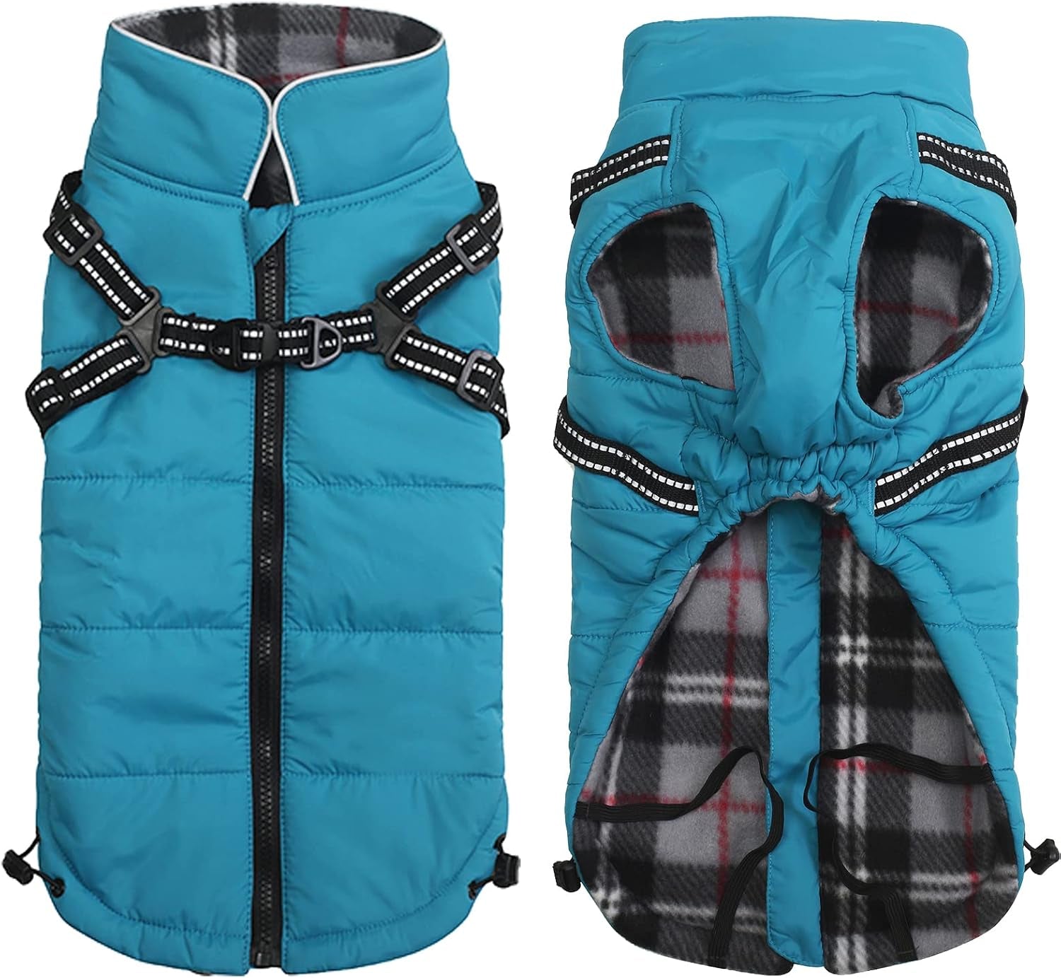 Waterproof Reflective Dog Harness Vest & Winter Coat