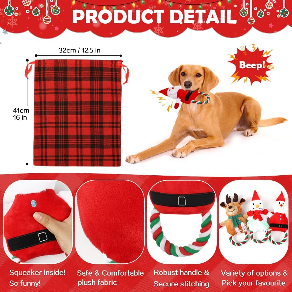 Interactive Christmas Plush Toy Set