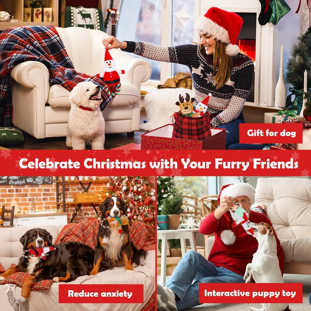 Interactive Christmas Plush Toy Set