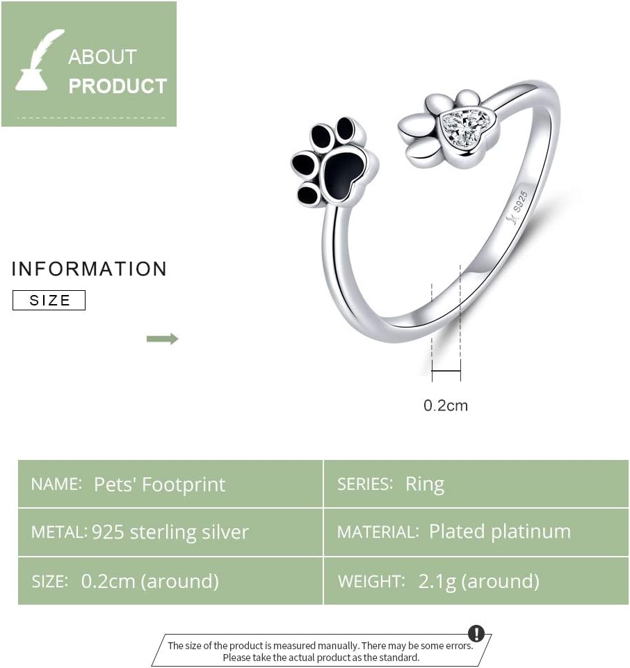 Cute Pet Paw Print Ring