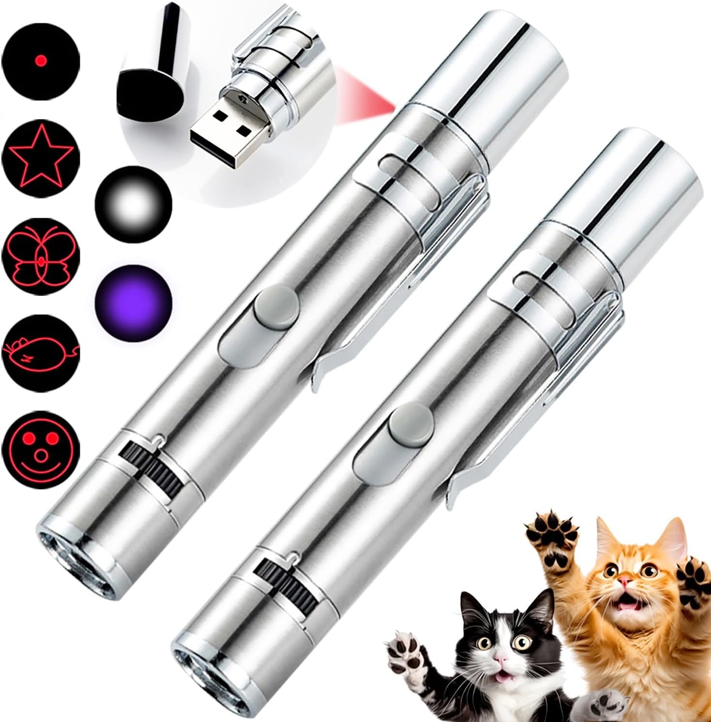7-in-1 USB Rechargeable LED Pointer