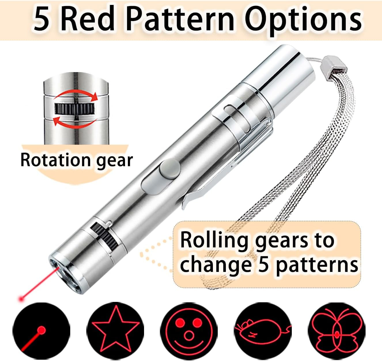 7-in-1 USB Rechargeable LED Pointer