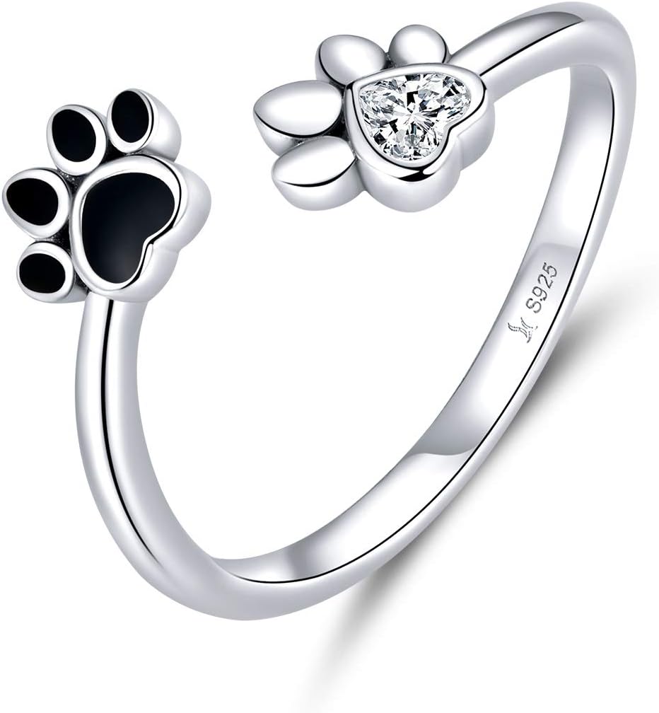 Cute Pet Paw Print Ring