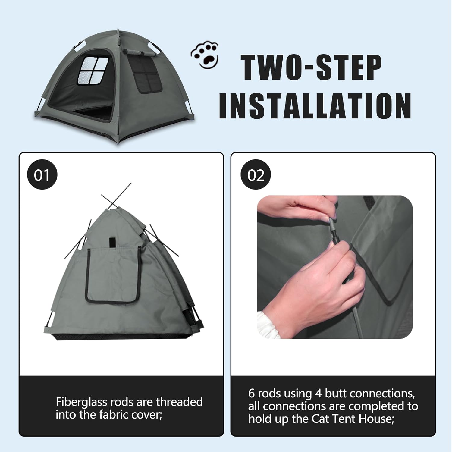 Portable Pet Tent House