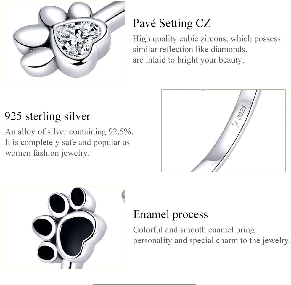 Cute Pet Paw Print Ring