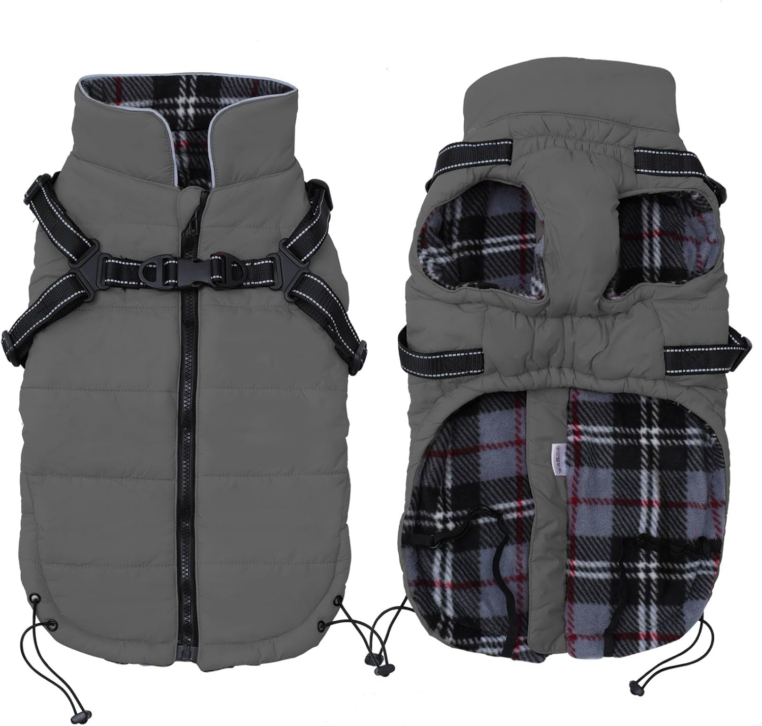 Waterproof Reflective Dog Harness Vest & Winter Coat