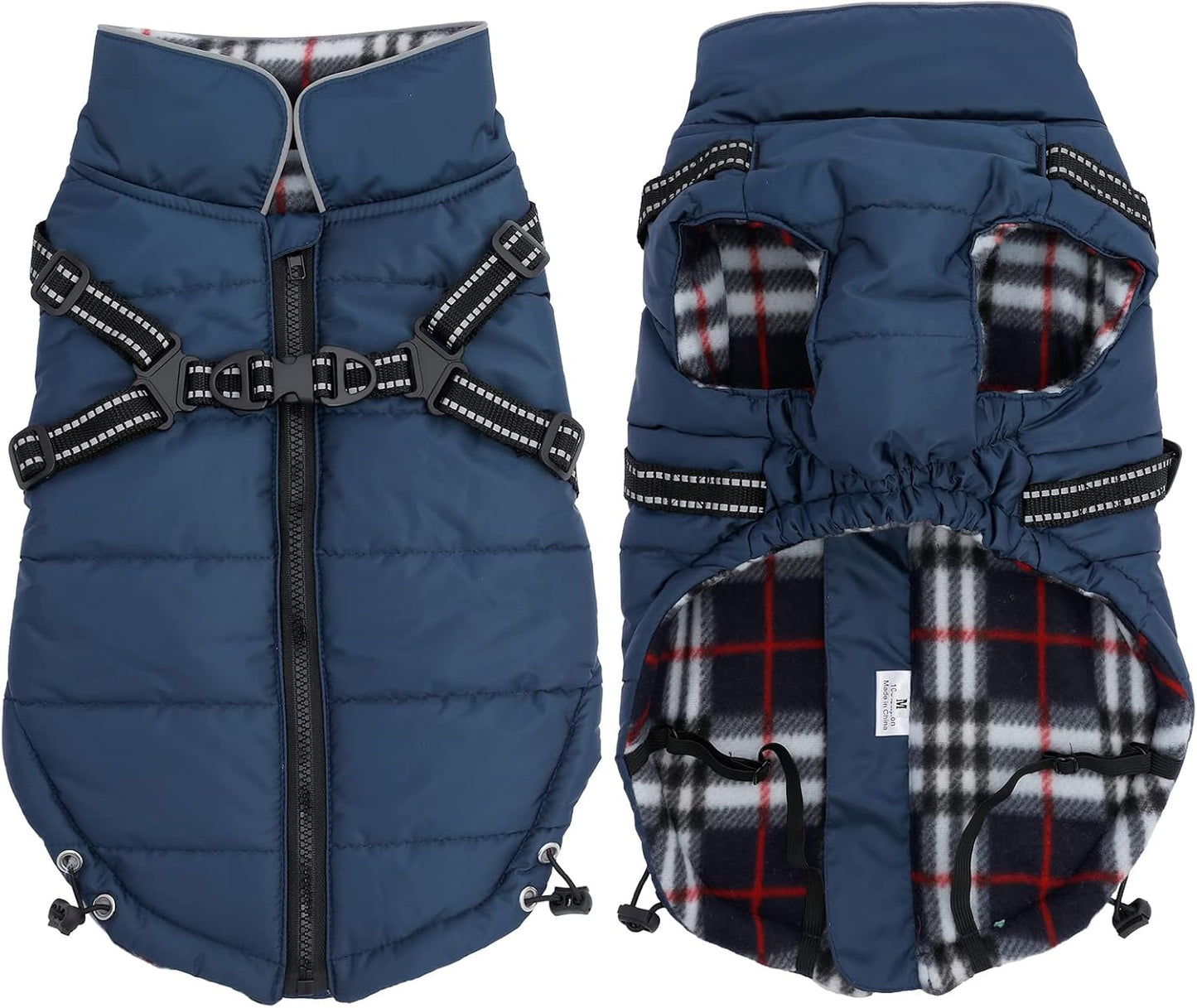 Waterproof Reflective Dog Harness Vest & Winter Coat