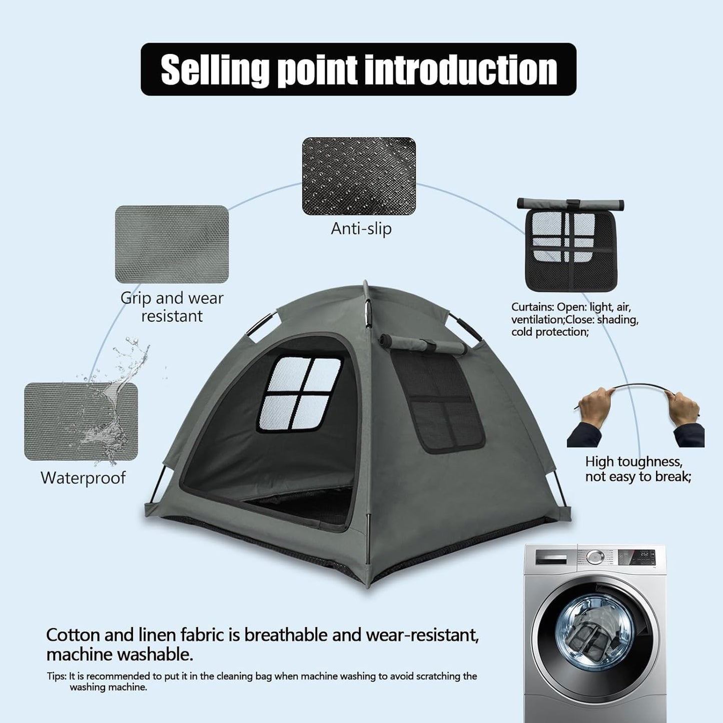 Portable Pet Tent House