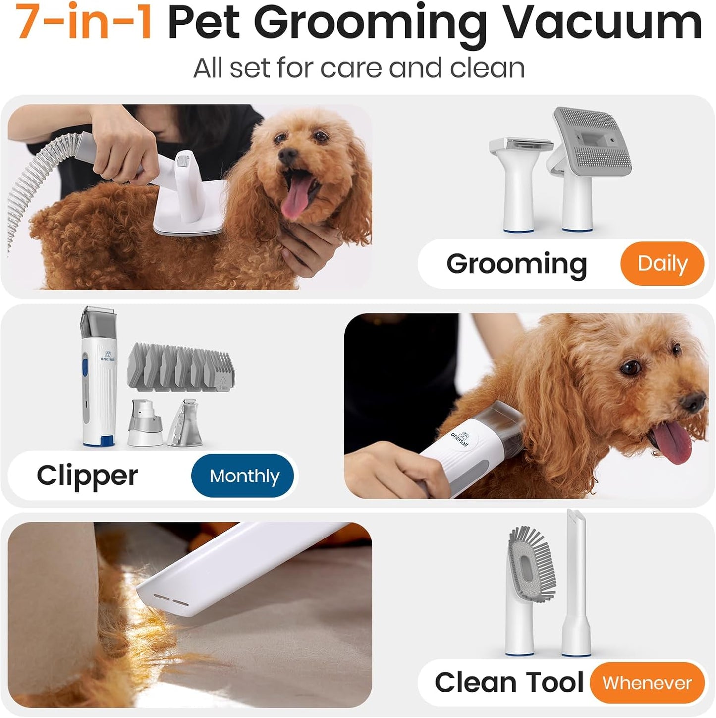 Professional Dog Grooming Kit with Vacuum