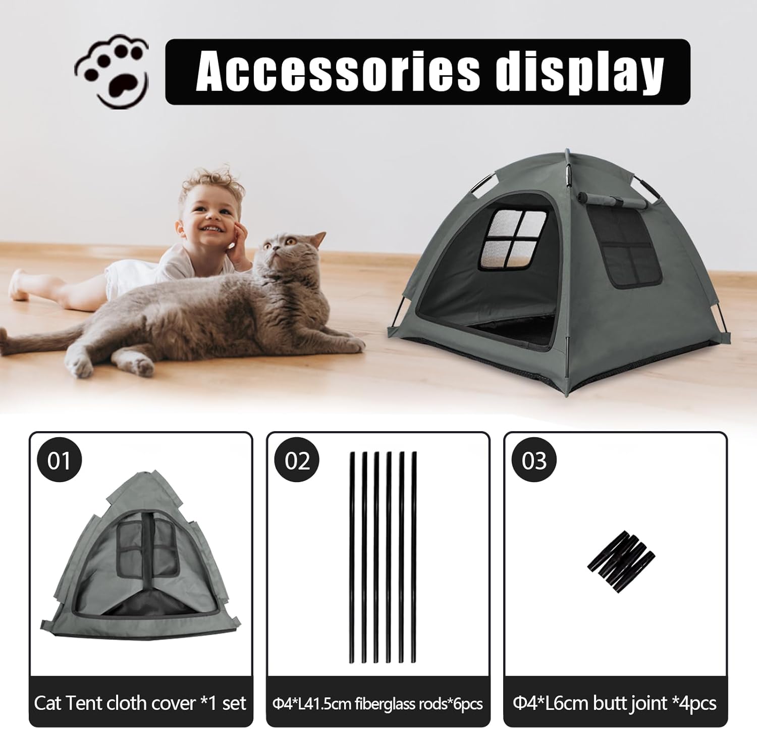 Portable Pet Tent House