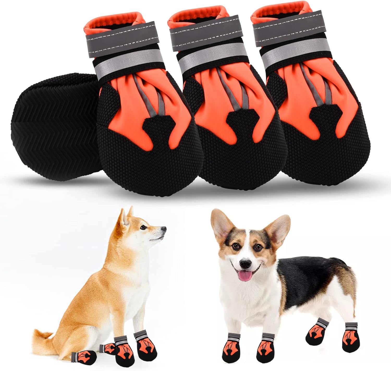 Waterproof Dog Boots - Set of 4