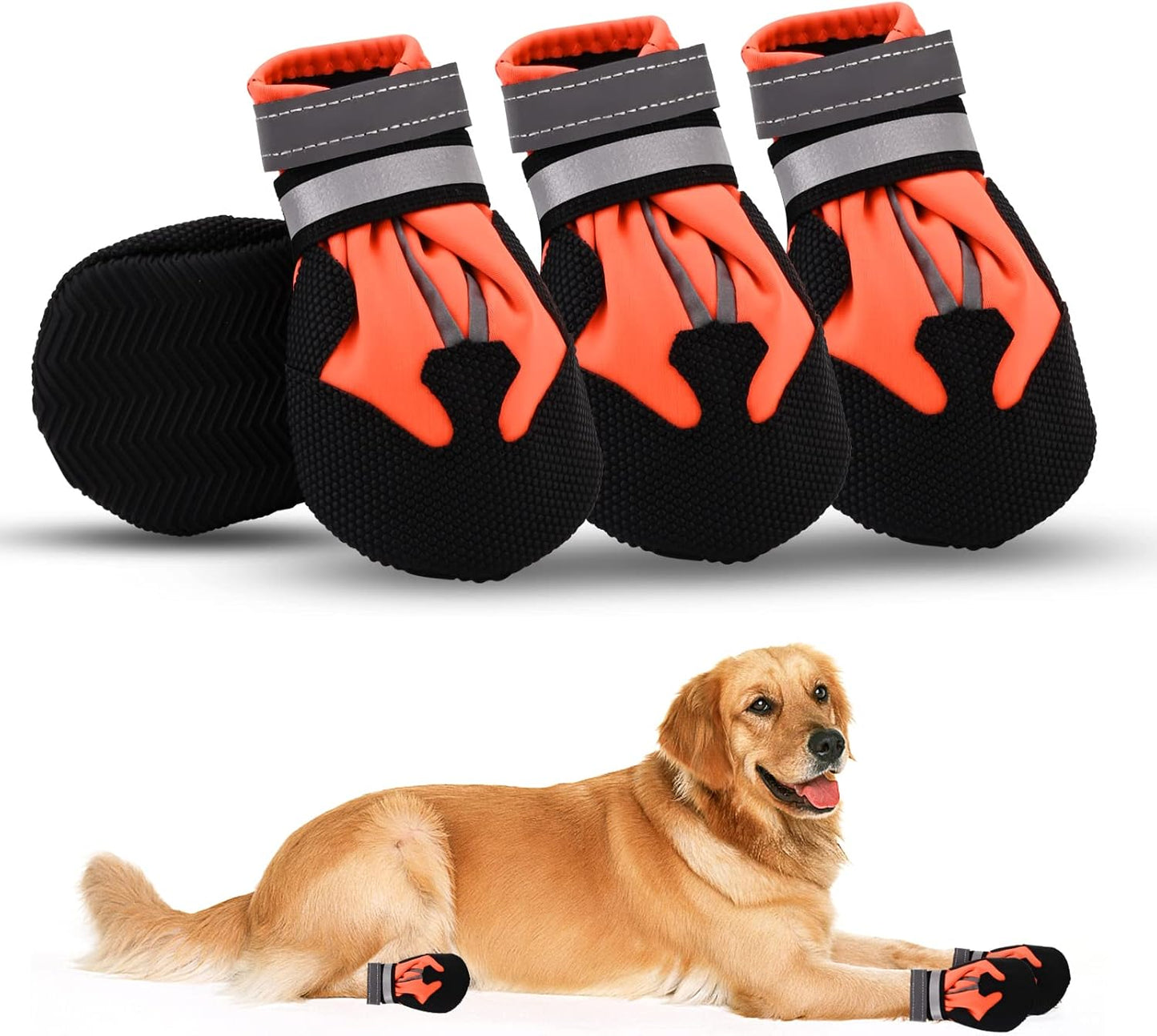 Waterproof Dog Boots - Set of 4