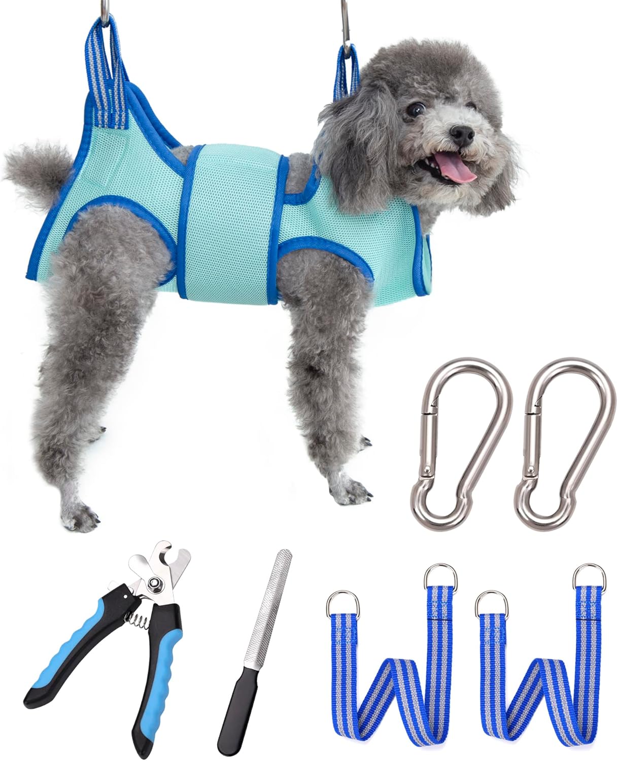 Breathable Pet Grooming Hammock Harness