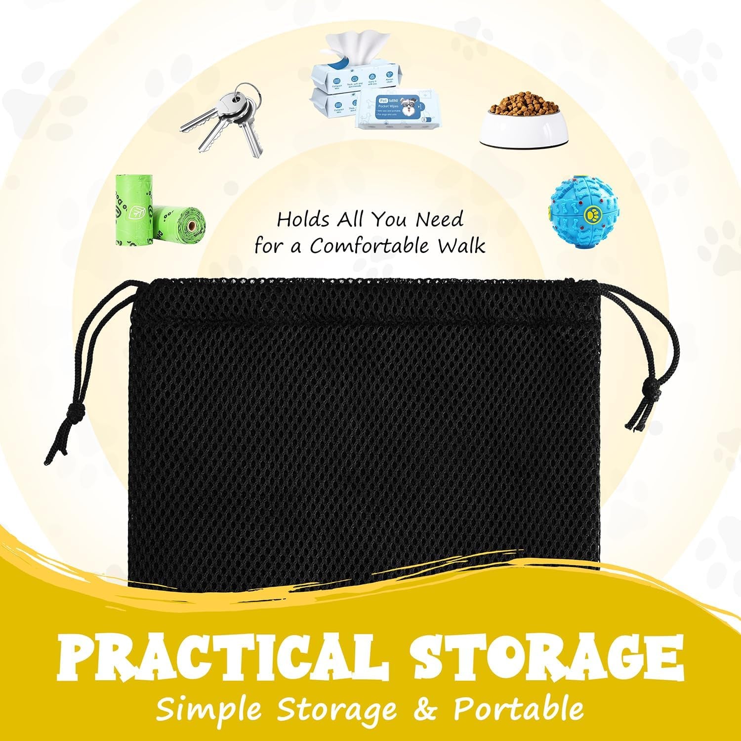Dog Training Lead with Padded Handle & Storage Bag