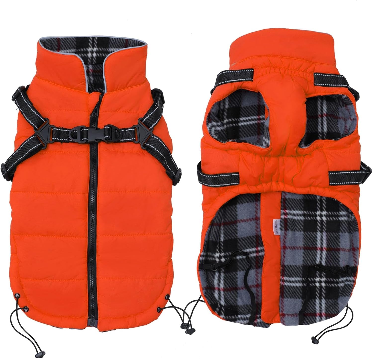 Waterproof Reflective Dog Harness Vest & Winter Coat