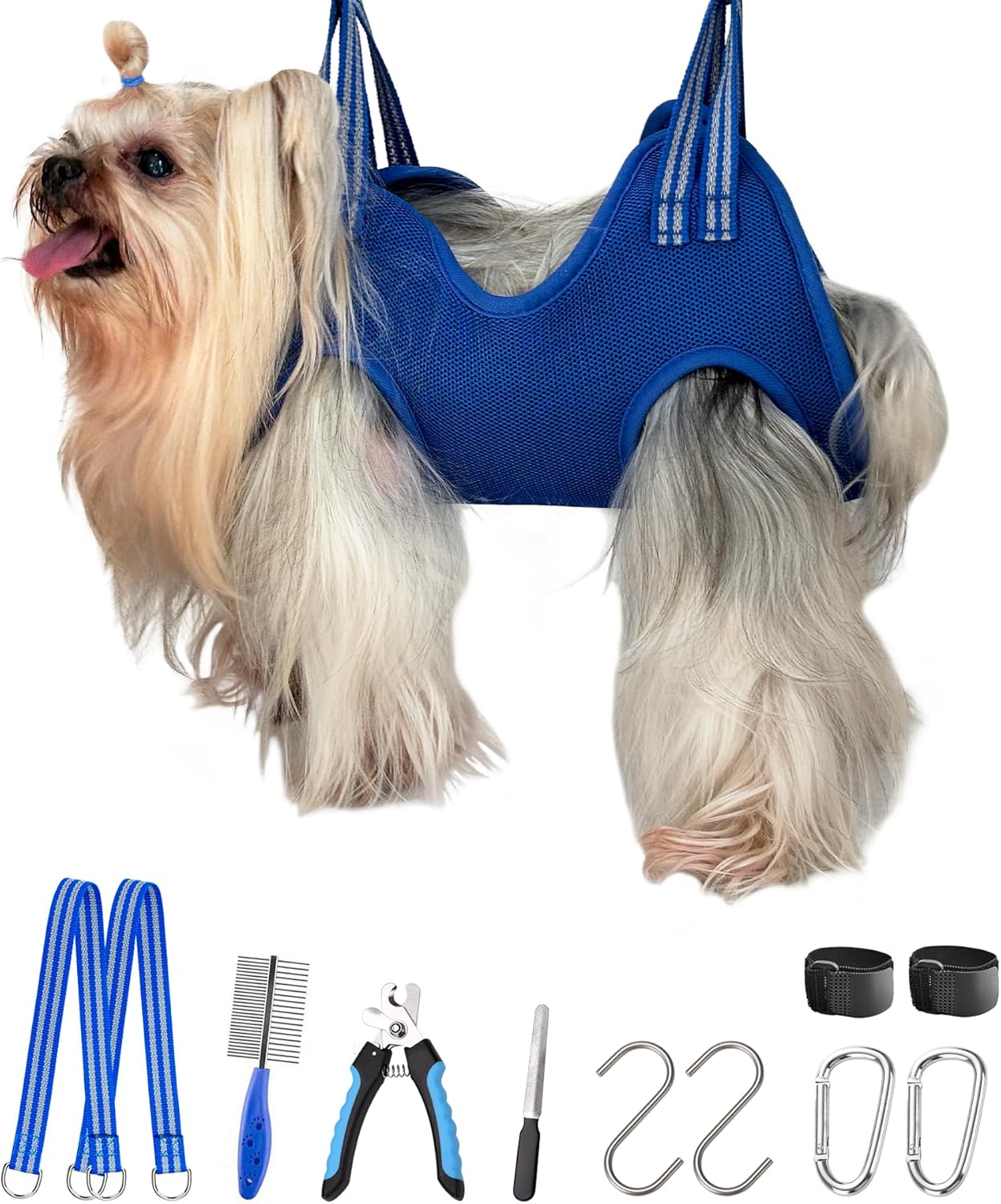 Breathable Pet Grooming Hammock Harness
