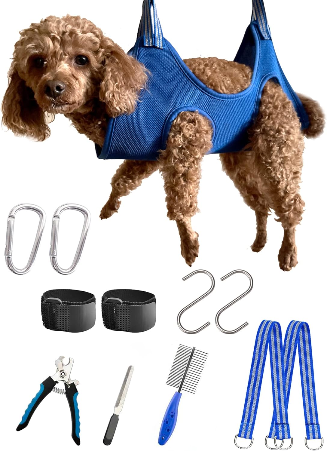 Breathable Pet Grooming Hammock Harness
