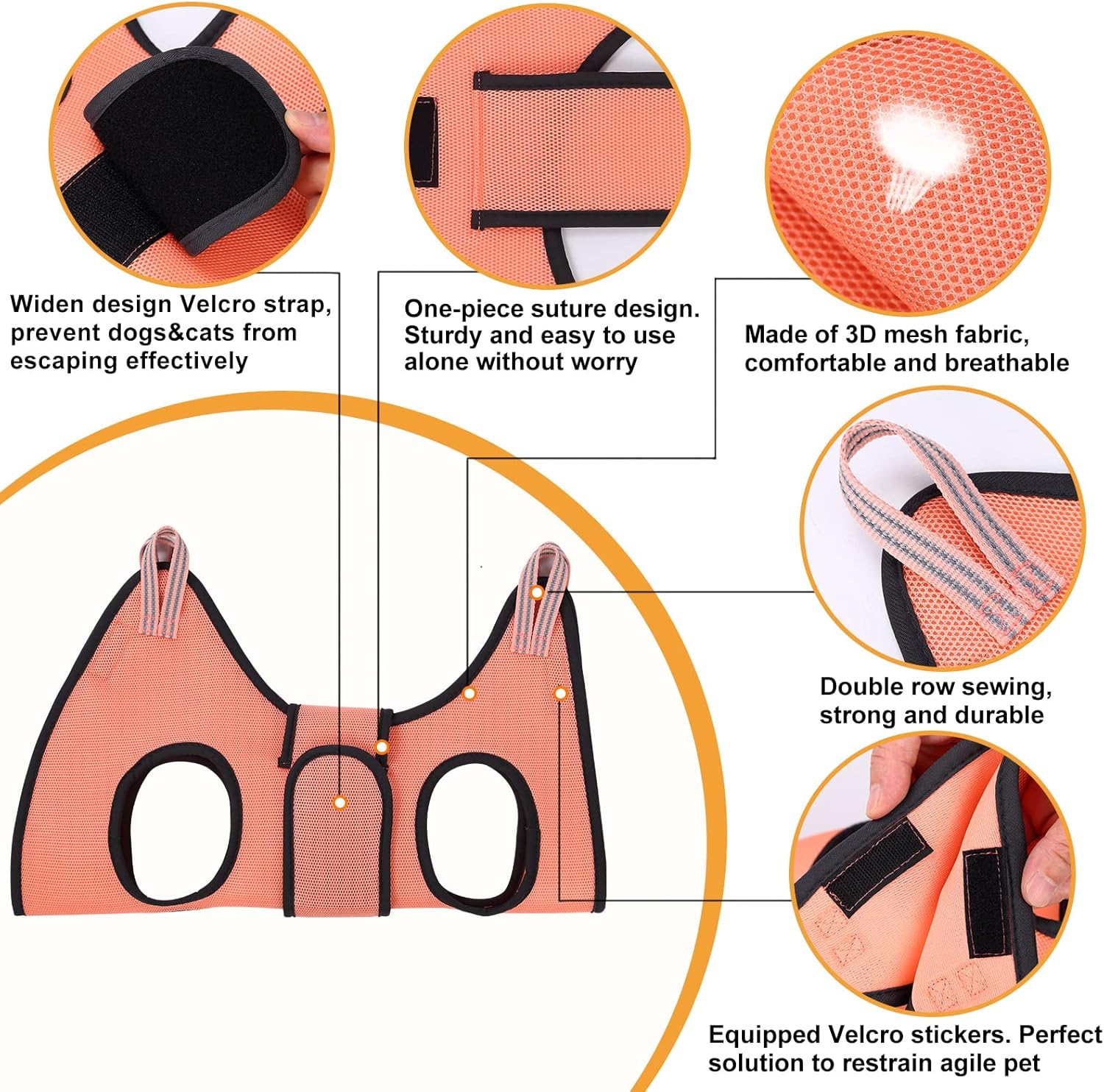 Breathable Pet Grooming Hammock Harness