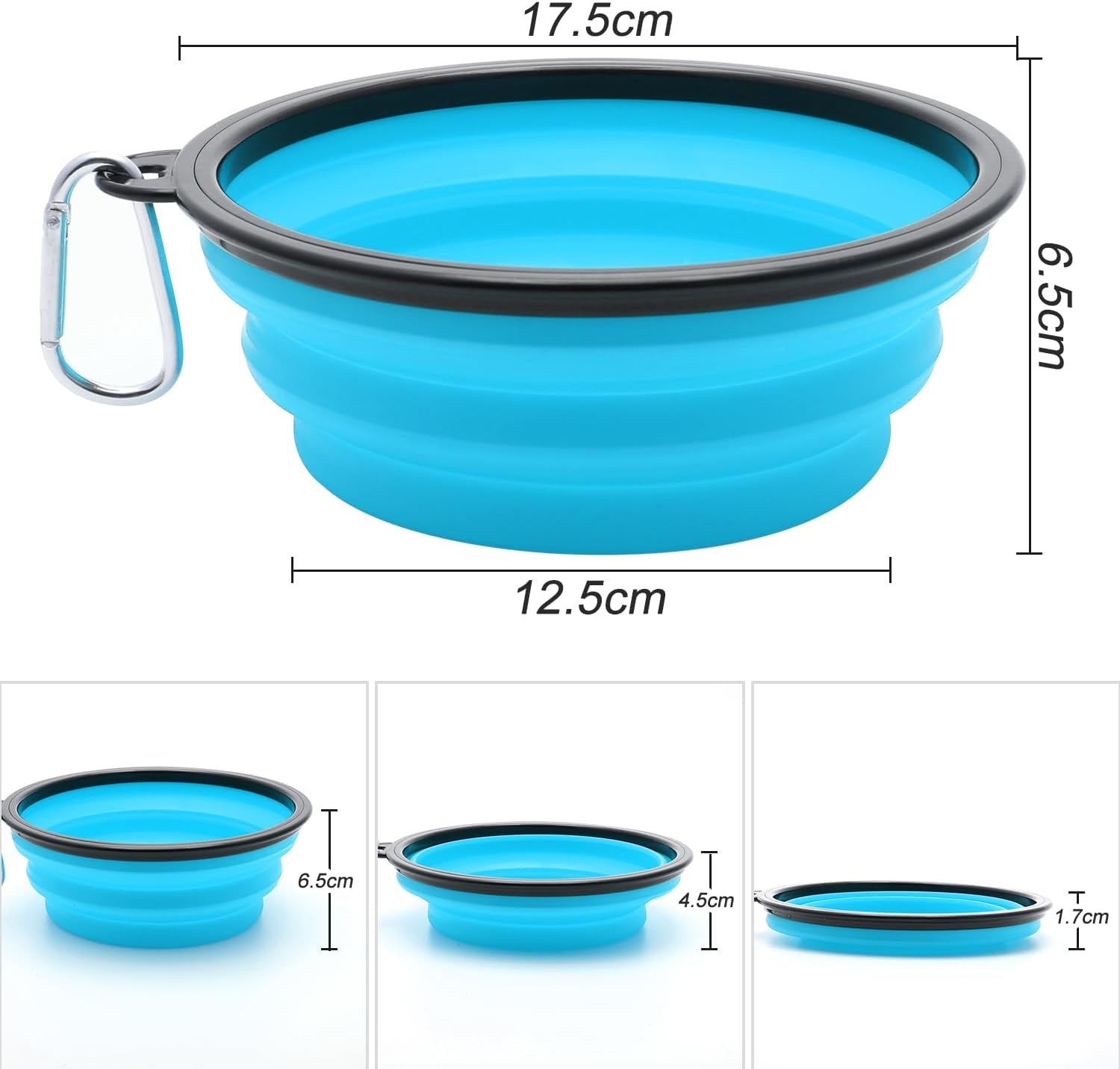 Portable Collapsible Pet Bowl Set