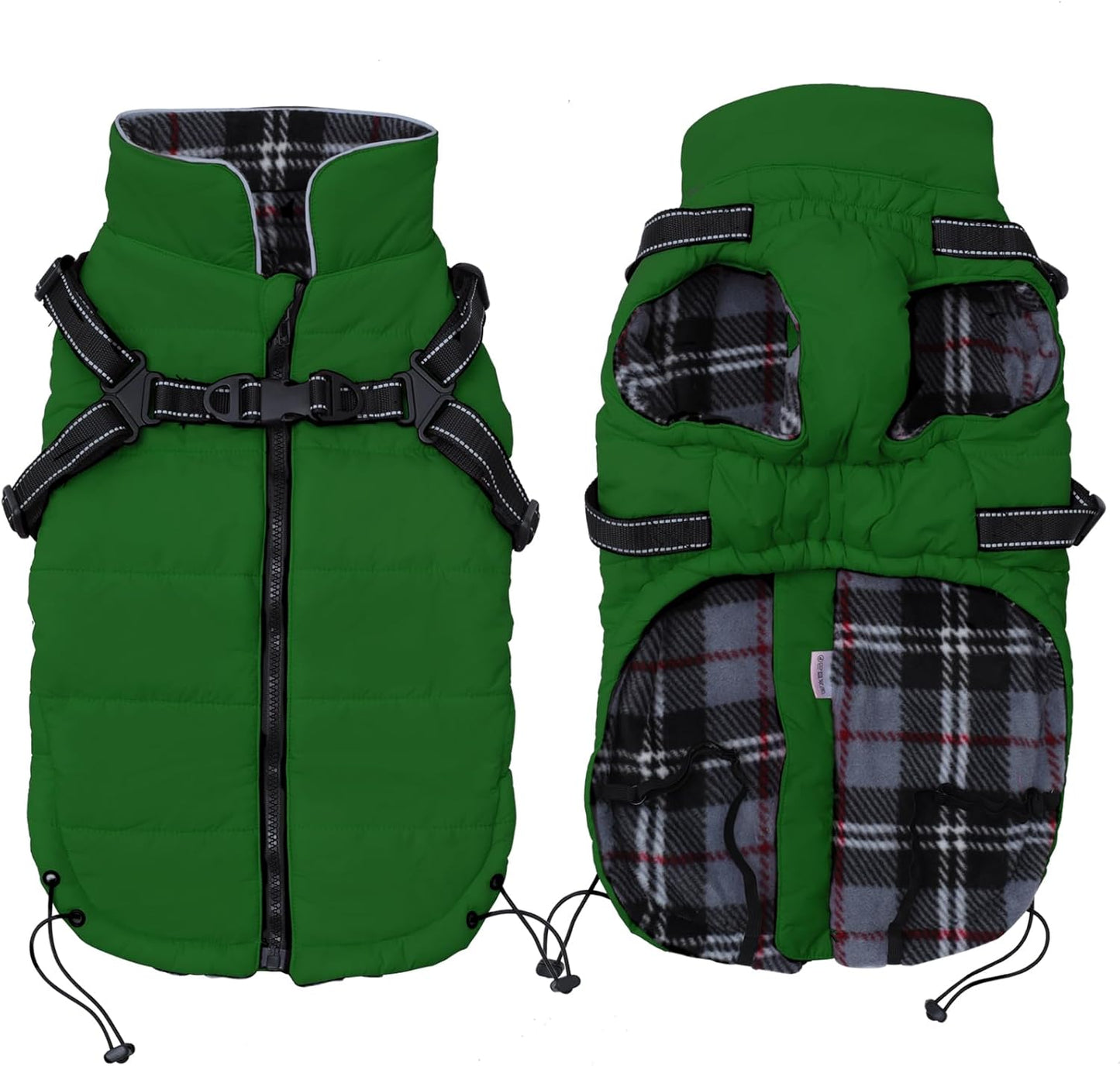 Waterproof Reflective Dog Harness Vest & Winter Coat