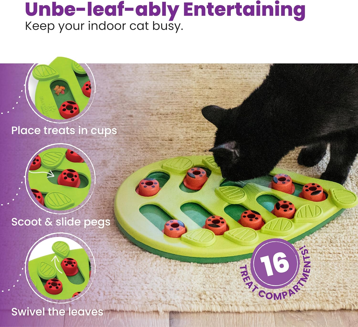 Buggin' Out Interactive Cat Treat Puzzle