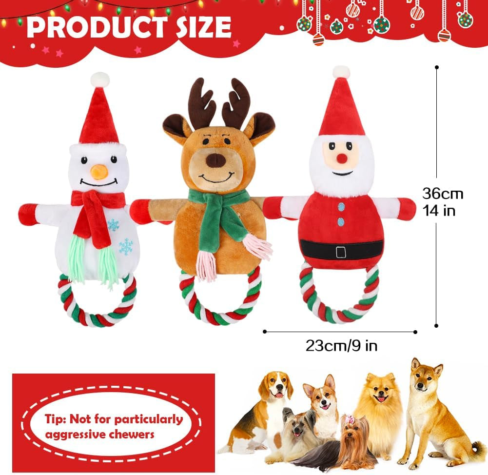 Interactive Christmas Plush Toy Set