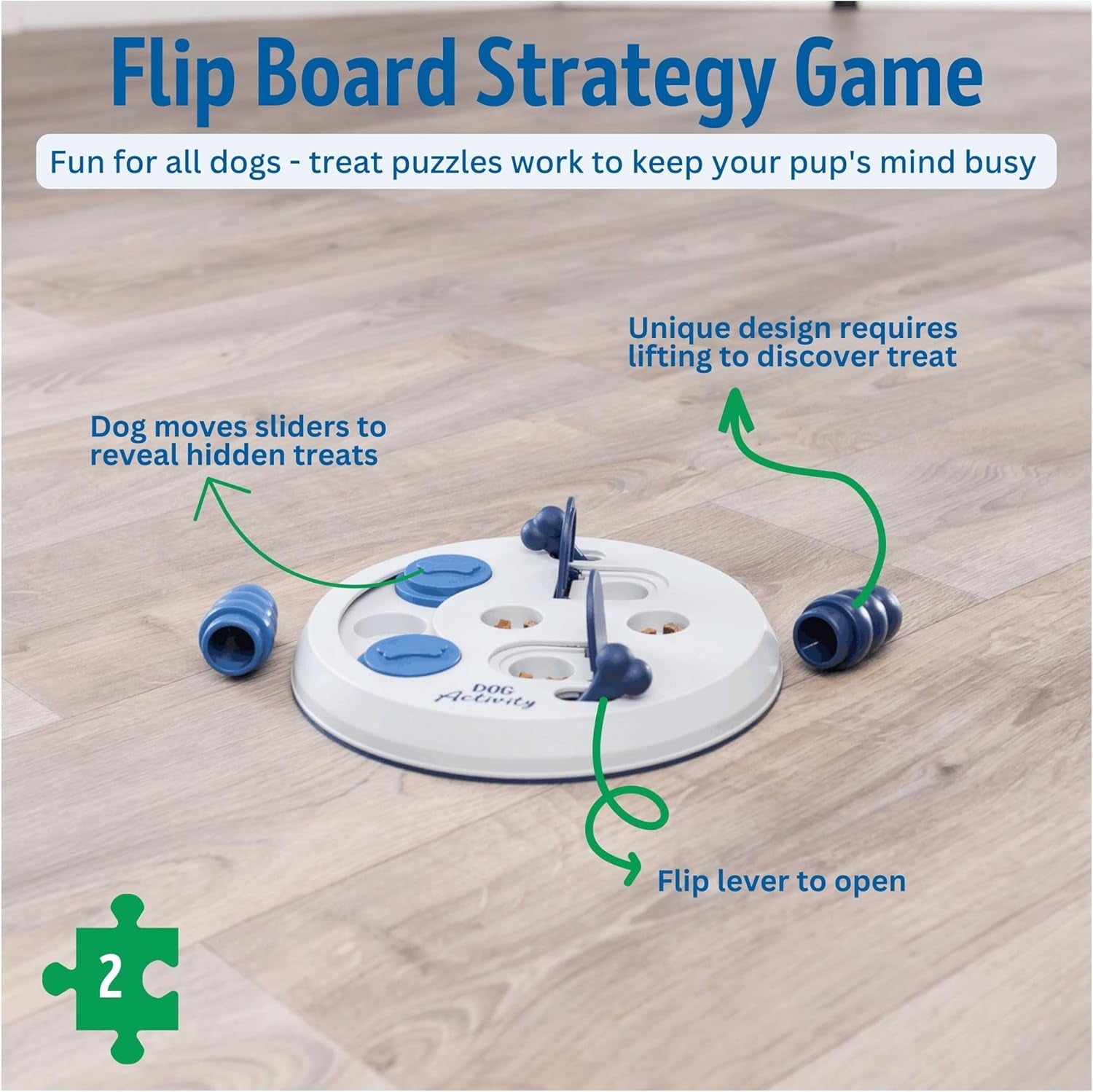 Dog Activity Strategy Game Flip Board