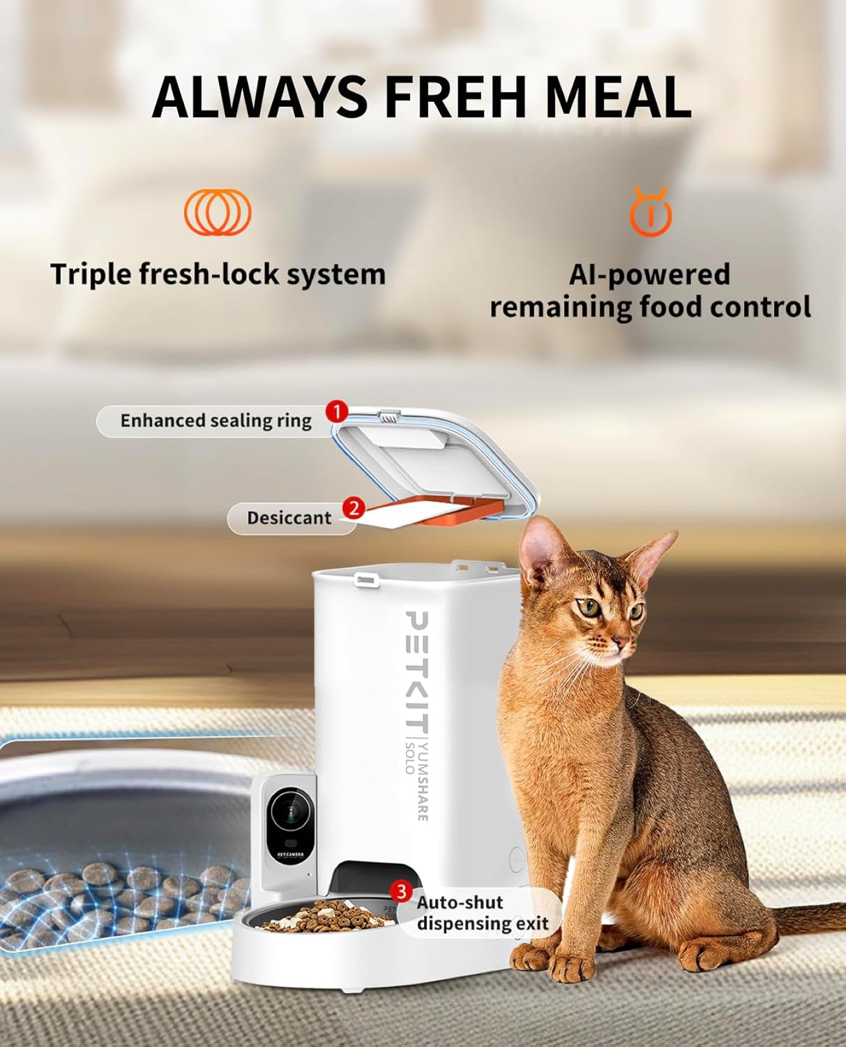 Smart Pet Feeder with HD Camera