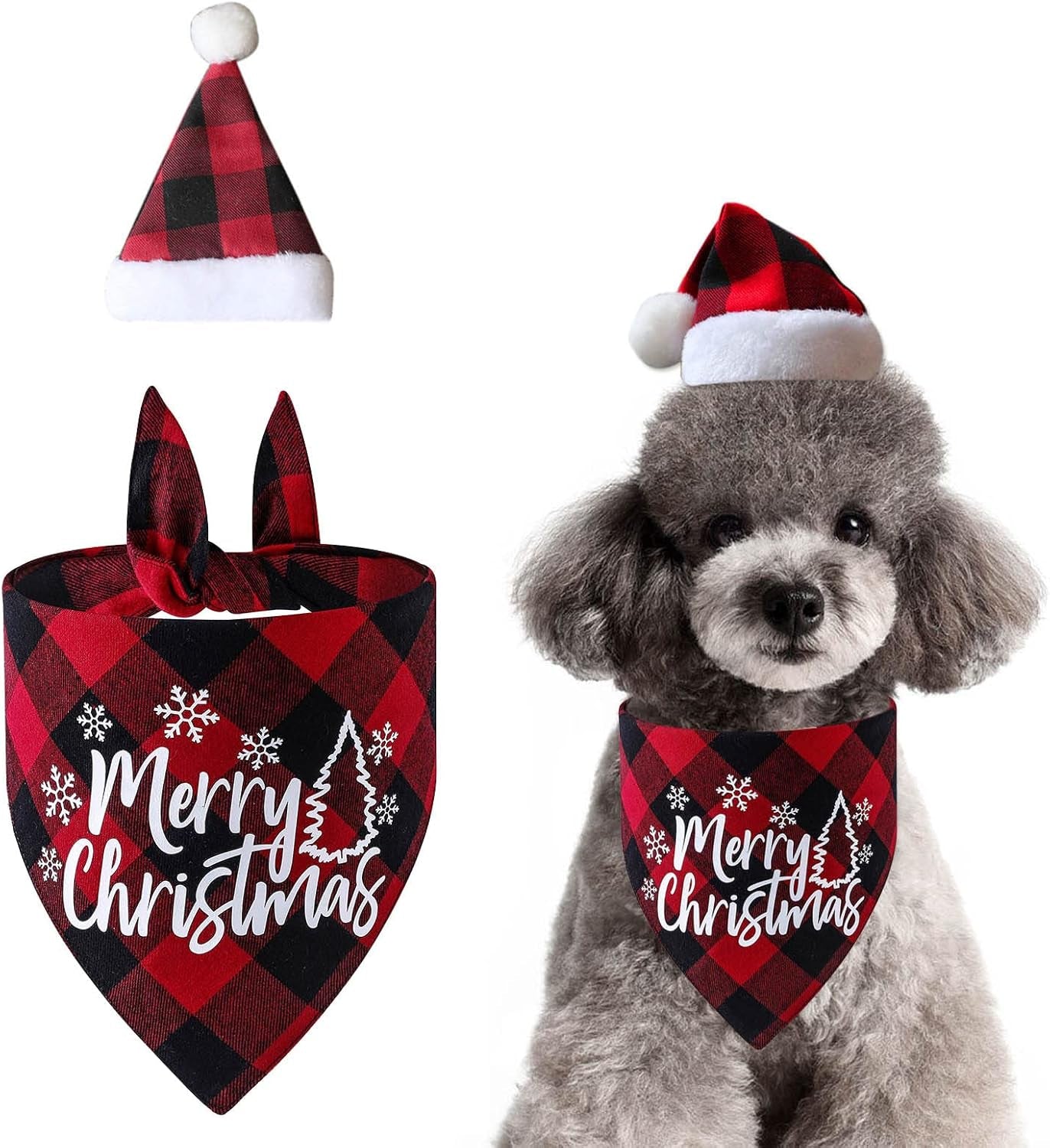 Holiday-Themed Dog & Cat Bandana Scarf