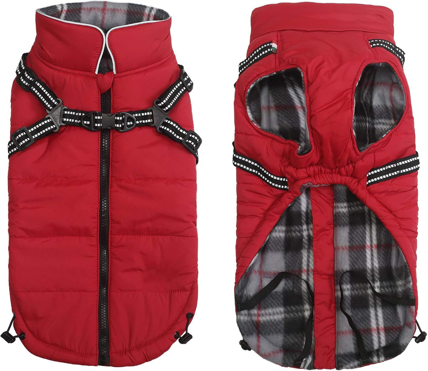 Waterproof Reflective Dog Harness Vest & Winter Coat