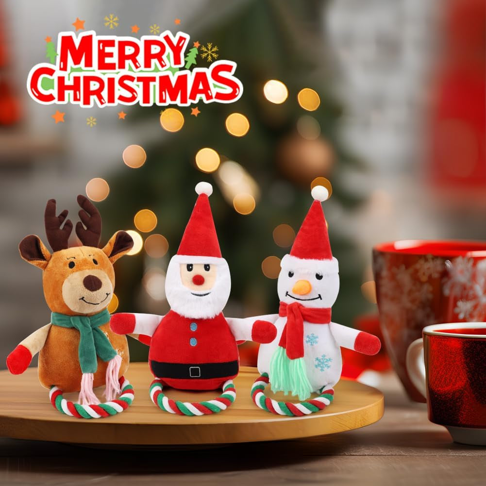 Interactive Christmas Plush Toy Set