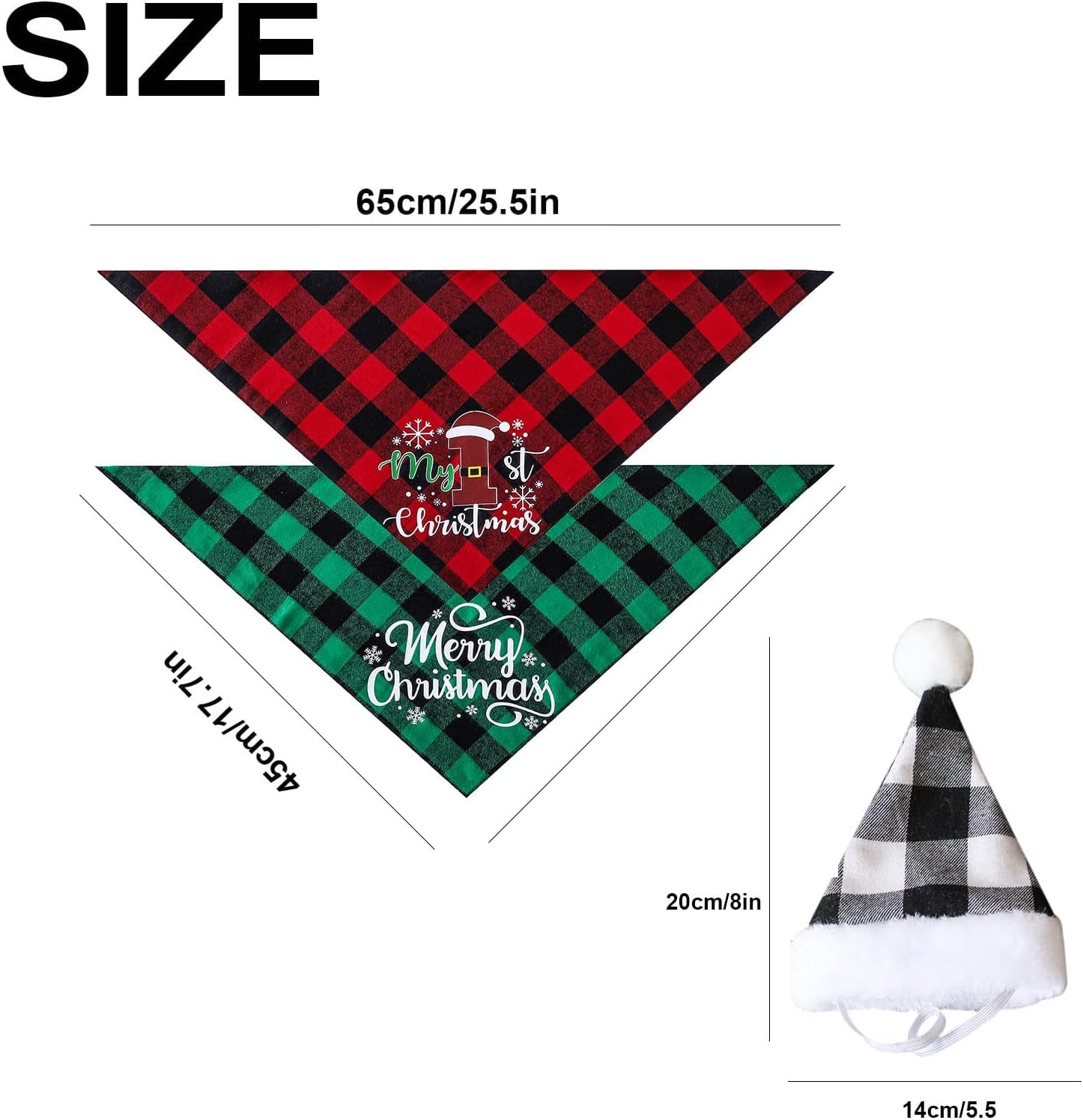 Holiday-Themed Dog & Cat Bandana Scarf