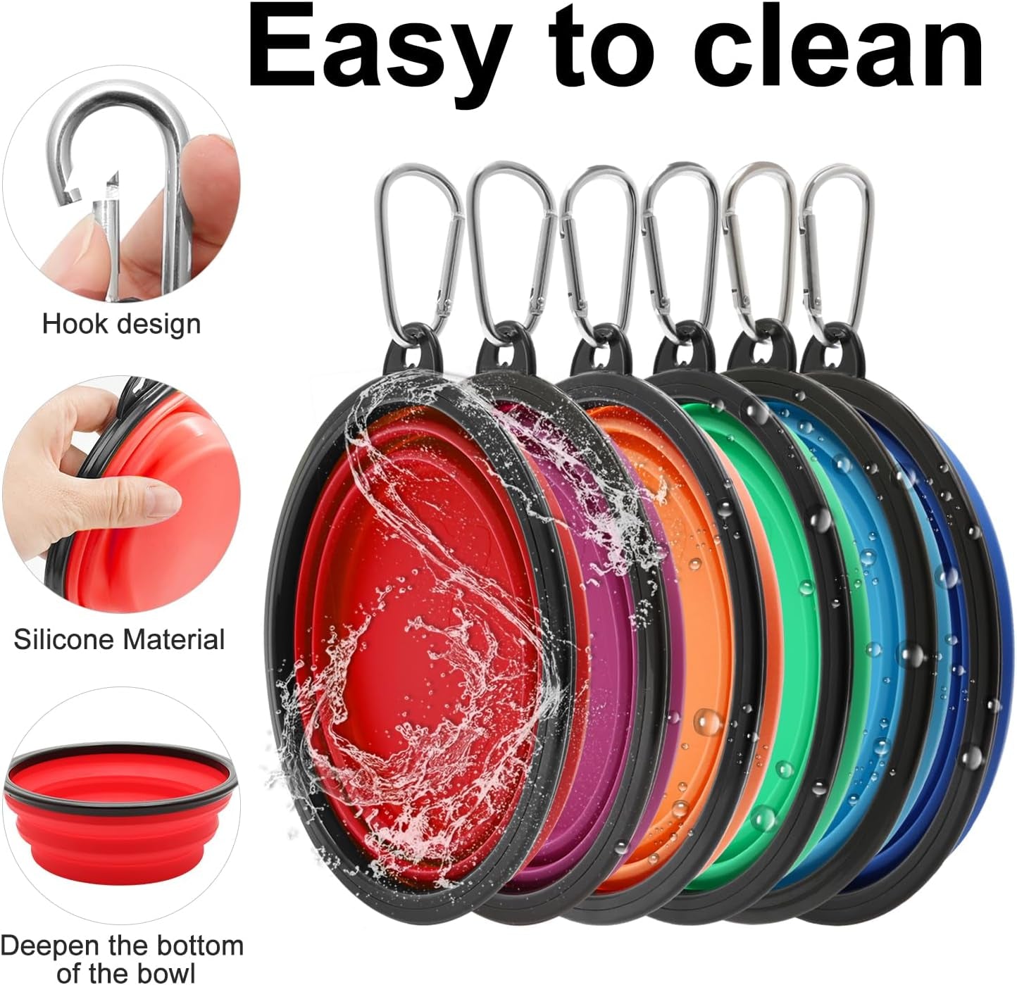 Portable Collapsible Pet Bowl Set