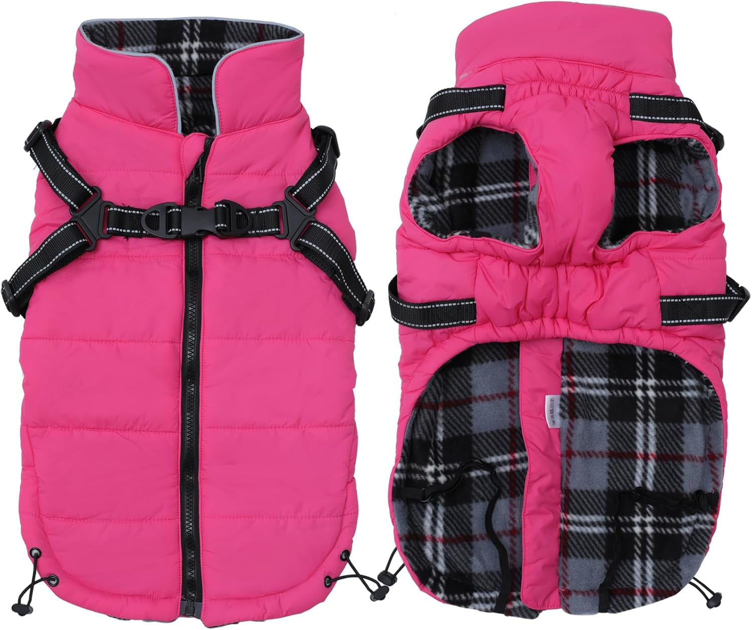 Waterproof Reflective Dog Harness Vest & Winter Coat