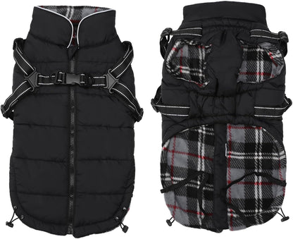 Waterproof Reflective Dog Harness Vest & Winter Coat