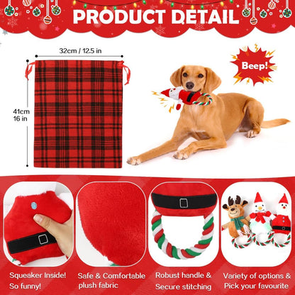 Interactive Christmas Plush Toy Set