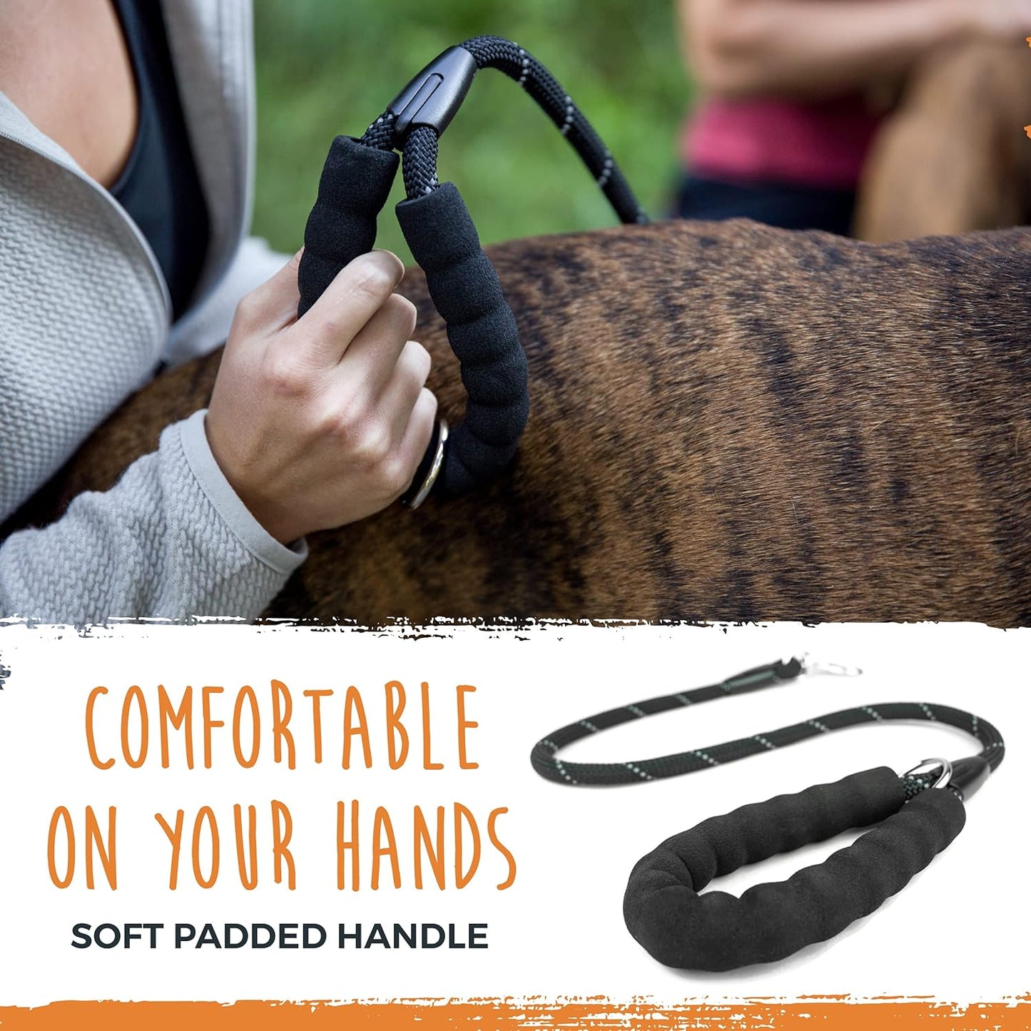 Dual Pet Leash with Comfort Grip