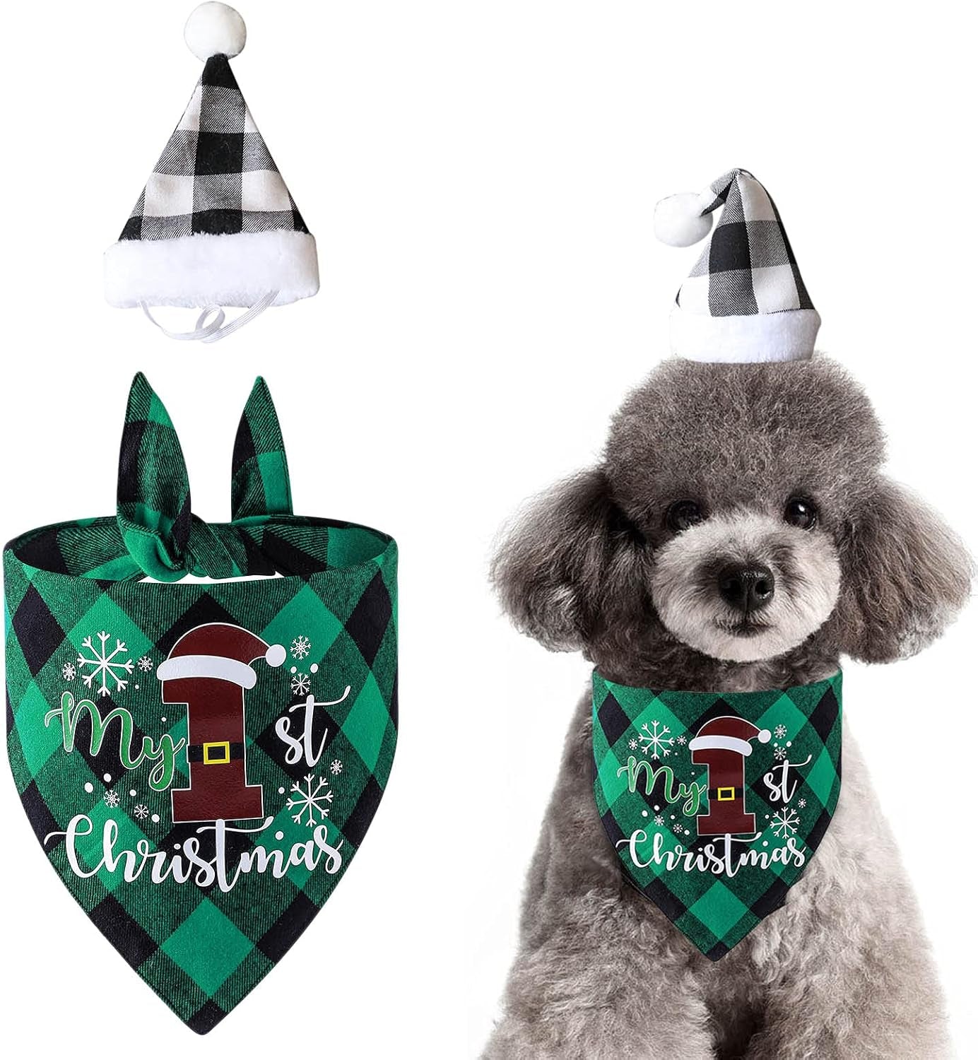 Holiday-Themed Dog & Cat Bandana Scarf