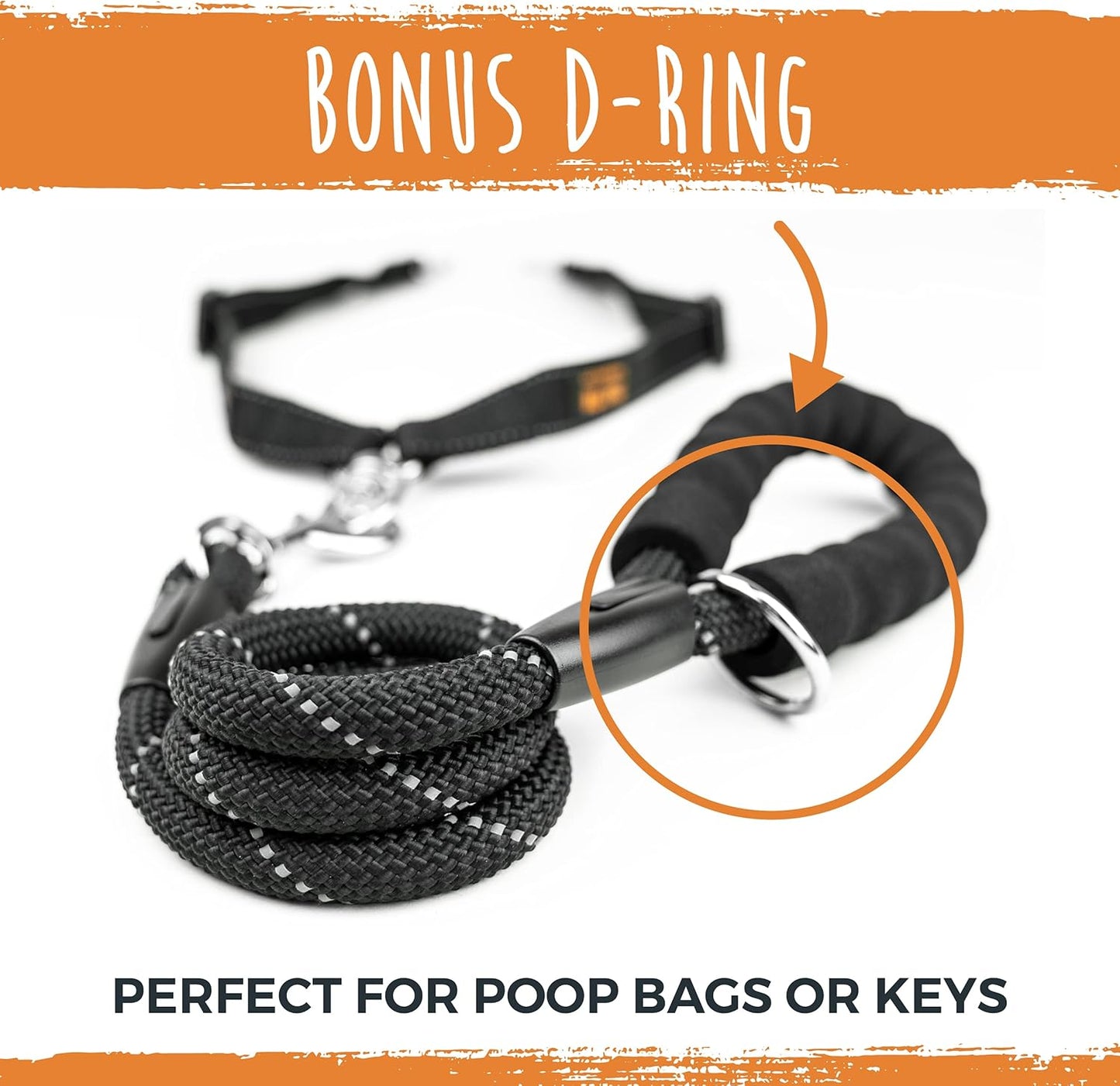 Dual Pet Leash with Comfort Grip