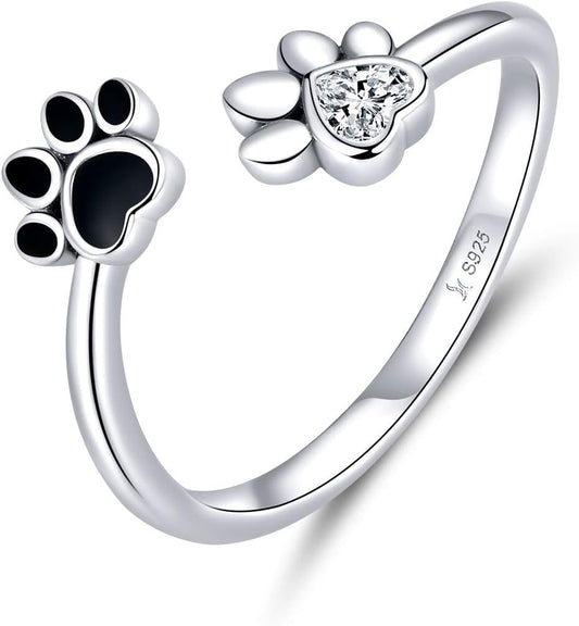 Cute Pet Paw Print Ring