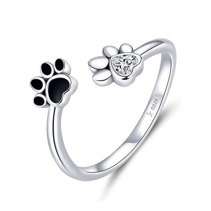 Cute Pet Paw Print Ring