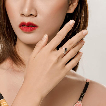 Cute Pet Paw Print Ring