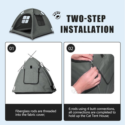 Portable Pet Tent House