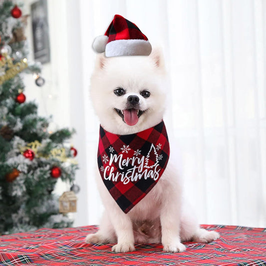 Holiday-Themed Dog & Cat Bandana Scarf