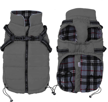 Waterproof Reflective Dog Harness Vest & Winter Coat