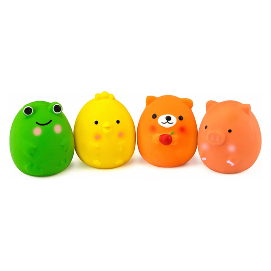 Interactive Assorted Squeaky Puppy Toy Set