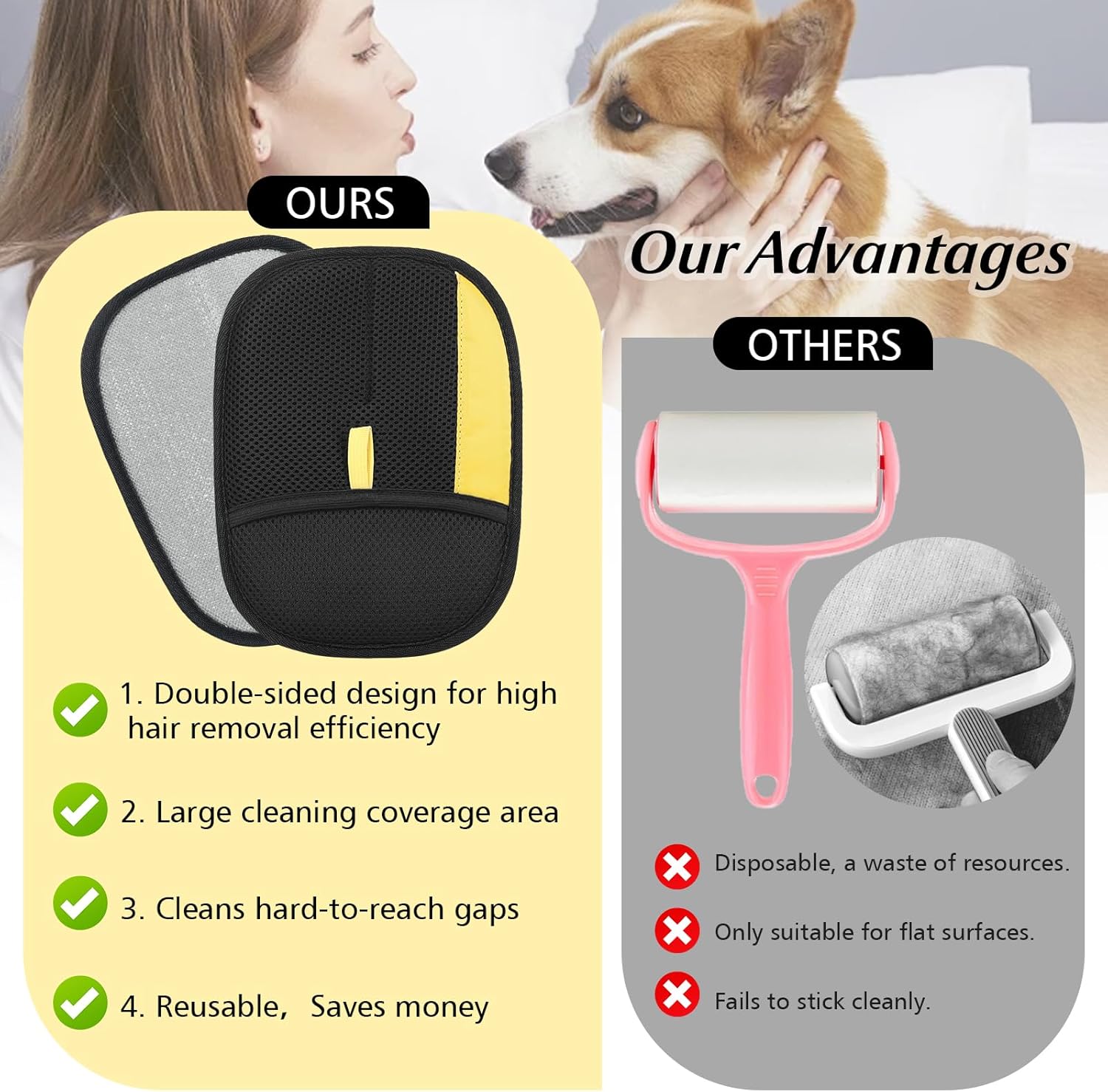 Electrostatic Grooming Mitt for Pets